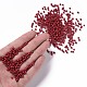 焼付塗装ガラスシードビーズ  暗赤色  6/0  4~5x3~4mm  穴：1~2mm  約4500個/袋&nbsp;SEED-S003-K14-4