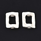 合金ビーズ  長方形  マットシルバーカラー  12.5x10x4mm  穴：2.5mm  7x5mm内径&nbsp;FIND-B038-21B-MS-2