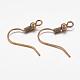 Brass Earring Hooks&nbsp;KK-S075-AB-NF-2