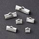 120Pcs 6 Styles Iron Ribbon Crimp Ends&nbsp;IFIN-YW0003-22-5