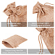 Burlap Packing Pouches Drawstring Bags&nbsp;ABAG-BC0001-08-9x7-4