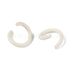 スプレー塗装された鉄のオープン丸カン  ベージュ  18ゲージ  8.5x1mm  内径：5.5mm  約5050個/1000g&nbsp;IFIN-T017-04B-30