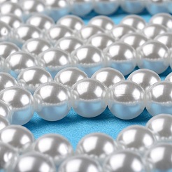 ABS Plastic Imitation Pearl Round Beads&nbsp;MACR-S789-8mm-01