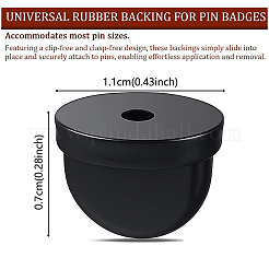 120Pcs Rubber Pin Backs&nbsp;FIND-YW0011-58