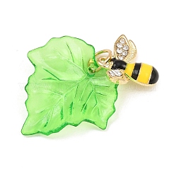 Transparent Resin with Alloy & Enamel Pendants&nbsp;RE-CBA19D0-05B