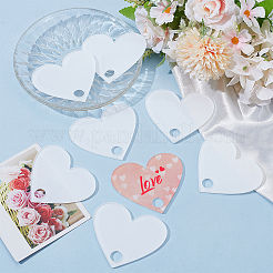 8Pcs Acrylic Heat Transfer Big Pendants&nbsp;FIND-SP0003-09C