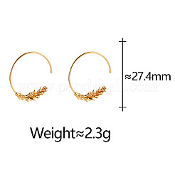 Brass Stud Earrings for Women&nbsp;WGD7860-01