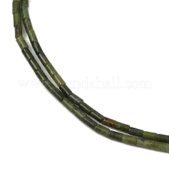 天然中国南部翡翠ビーズ連売り  コラム  4~4.5x2mm  穴：0.7mm  約88~92個/連  14.49~14.96''（36.8~38センチメートル）&nbsp;G-M389-20