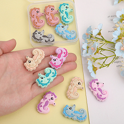 14Pcs 7 Colors Food Grade Eco-Friendly Silicone Beads&nbsp;SIL-CA0002-29