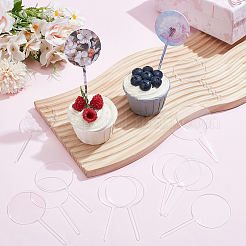 30Pcs Round Acrylic Cake Toppers&nbsp;OFST-SC0001-01