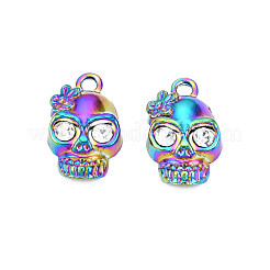 Rainbow Color Alloy Pendant Rhinestone Settings&nbsp;PALLOY-T054-156