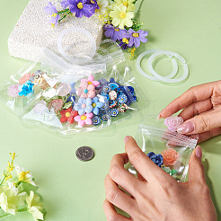 透明なプラスチック製再封可能な包装袋 50個  長方形  ポリエチレン製ルーズリーフブックバインダーヒンジリング5個付き  透明  11x7x0.02cm  片側の厚さ：2.3ミル（0.06mm）&nbsp;OPP-TA0001-28