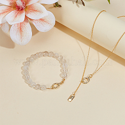 8Pcs 2 Colors Brass Spring Gate Rings&nbsp;KK-BC0015-06