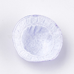 ベルベットの帽子の装飾  DIYクラフト装飾  印刷された水玉模様  ライラック  48~50x17~18mm  約100個/袋&nbsp;AJEW-T004-01G