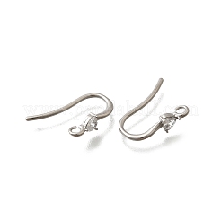 304ステンレススチールラインストーンピアスフック  DIYイヤリングアクセサリー  ステンレス鋼色  17x13x3.5mm  穴：1.6mm&nbsp;STAS-D310-01P-03