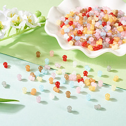 500個のガラスシードビーズ  キノコ  ミックスカラー  5.5~6x4~4.5mm  穴：1~1.2mm&nbsp;SEED-TA0001-52A