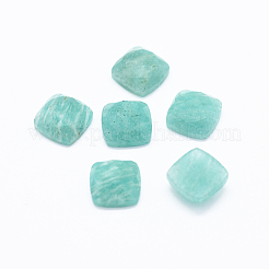 天然石のアマゾナイトカボション  多面カット  正方形  8x8x3.5~4mm&nbsp;G-O182-29A