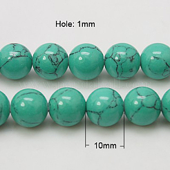Synthetic Turquoise Beads Strands&nbsp;TURQ-H038-10mm-XXS11