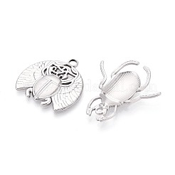 304ステンレススチールコネクタチャーム  昆虫  ステンレス鋼色  18~48x13~29x2.5~4mm  穴：2~2.5mm&nbsp;STAS-T075-27P