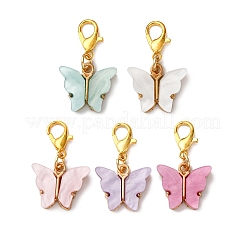 Acrylic Butterfly Pendant Decorations&nbsp;HJEW-JM04068