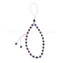Natural Amethyst Mobile Straps&nbsp;HJEW-JM03418-02