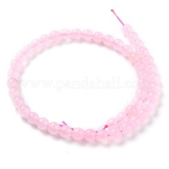 天然石ホワイトジェイドビーズ  ラウンド  染め  ピンク  8mm  穴：1mm  約49個/連  15.16インチ（38.5cm）&nbsp;G-J390-C02-10