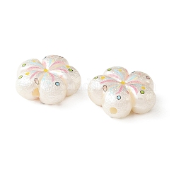 Printed Opaque Acrylic Beads&nbsp;OACR-B054-01J