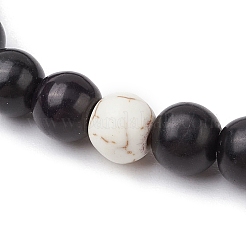 Synthetic Turquoise Beaded Stretch Bracelets for Women Men&nbsp;BJEW-JB11551-02