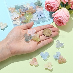 40Pcs 8 Colors Acrylic Beads Caps&nbsp;OACR-CJ0001-62
