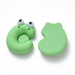 樹脂カボション  カエル  ミディアムスプリンググリーン  16x13x4.5mm&nbsp;CRES-N024-07