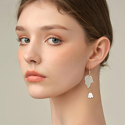 DIY ブルーベル アクリル ペンダント ジュエリー 作成キット  ミックスカラー  4~35x4~22.5x2~8.5mm  穴：1~1.8mm&nbsp;DIY-HS0001-10