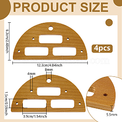 4Pcs Wooden Knitting Loom Holder&nbsp;DIY-BC0015-93