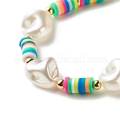 Imitation Pearl Braided Bead Bracelet for Girl Women&nbsp;BJEW-JB07156