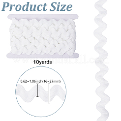10 Yards Polyester Wave Lace Ribbon&nbsp;OCOR-HY0001-48