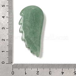 天然石グリーンアベンチュリンペンダント  翼のチャーム  43~43.5x20~20.5x18~18.5mm  穴：1.5mm&nbsp;G-F820-01J