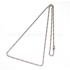 Non-Tarnish 304 Stainless Steel Figaro Chains Necklaces&nbsp;NJEW-G310-02P