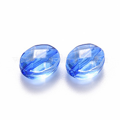 透明なアクリルビーズ  オーバル  藤紫色  10x8x5.5mm  穴：1.5mm  約1550個/500g&nbsp;TACR-S154-18A-86