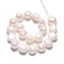 Natural Cultured Freshwater Pearl Beads Strands&nbsp;PEAR-N027-06B