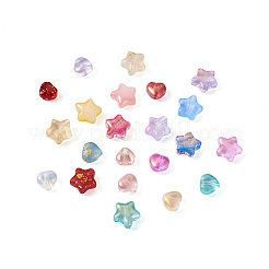 220Pcs 22 Style Transparent Spray Painted Glass Beads&nbsp;GLAA-CW0001-02