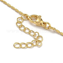 Brass Pave Cubic Zirconia Peach Heart Pendant Necklaces for Women&nbsp;LS-NJEW-Q346-03G-01