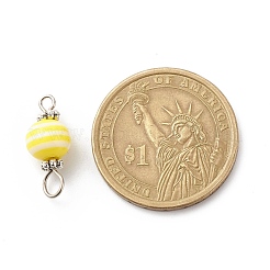 Stripe Resin Connector Charms&nbsp;PALLOY-JF01797-01
