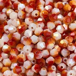 Two Tone Baking Paint Glass Seed Beads&nbsp;SEED-C004-03J