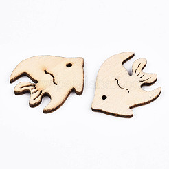 Undyed Natural Wooden Cabochons&nbsp;WOOD-S058-026