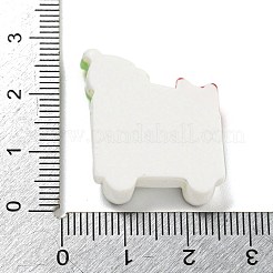 クリスマス不透明樹脂デコデンカボション  カート  車両  25.5x21.5x7mm&nbsp;RESI-U006-05D