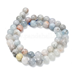 Natural Aquamarine Beads Strands&nbsp;G-F591-29B-8mm
