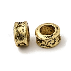 Rack Plating Tibetan Style Alloy Spacer Beads&nbsp;TIBE-WH0007-01AG