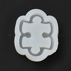 パズル流砂シリコン型  レジン型  UVレジン＆エポキシレジンのクラフト作り用  ホワイト  62.5x51x13.5mm&nbsp;DIY-F116-01