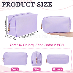 20Pcs 10 Colors Portable PU Leather Makeup Storage Bag&nbsp;AJEW-WA0004-56
