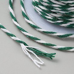 10m ツートンコットンツイストコード  ラウンド  シーグリーン  1.5mm  約10.94ヤード（10m）/ロール&nbsp;OCOR-TAC0023-13C