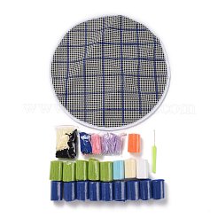 Flat Round Latch Hook Rug Kit&nbsp;DIY-I087-04